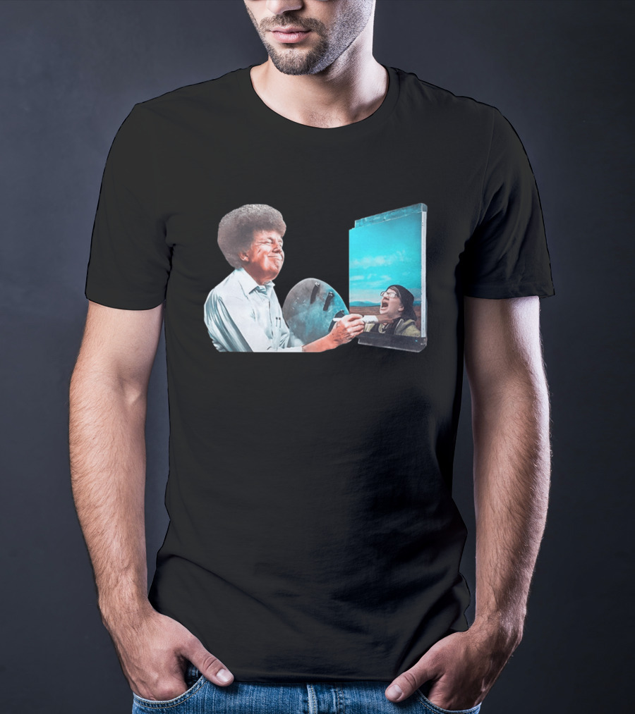 Donald Trump Bob Ross Painting Parody Humor Political T-Shirt