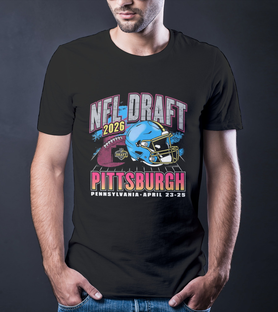 NFL Draft 2026 Pittsburgh Pennsylvania April 23 25 Helmet T-Shirt