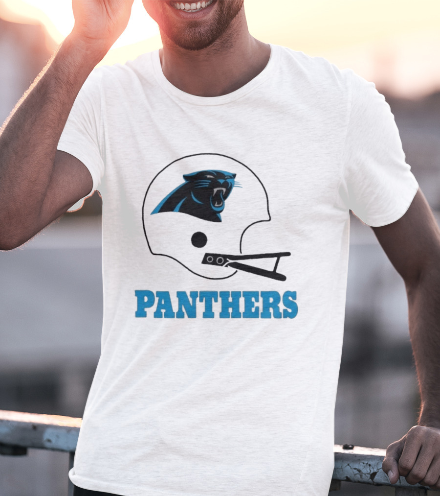 Panthers Football Helmet Carolina T-Shirt