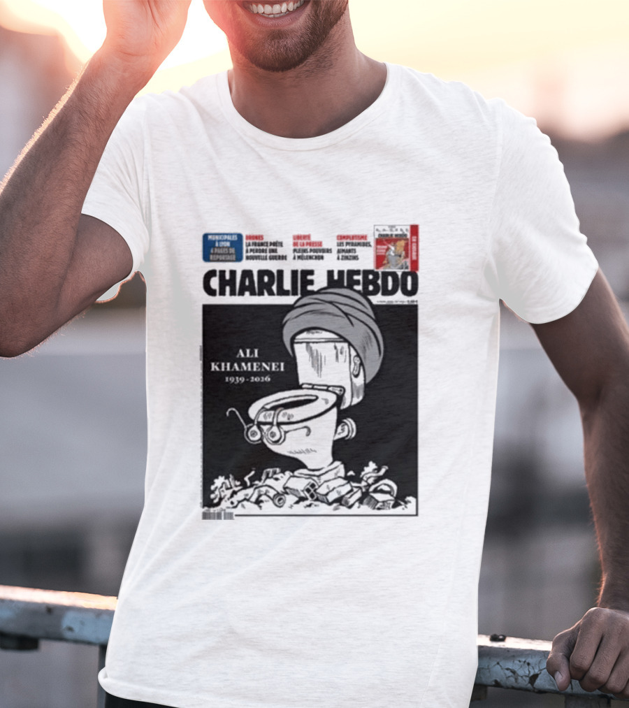 Charlie Hebdo Khamenei Cover Toilet Humour Edition T-Shirt