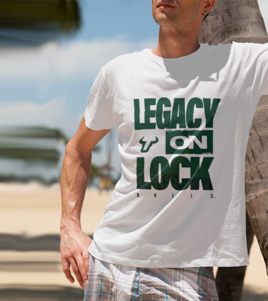 South Florida Bulls Legacy On Lock Bench Basketball T-Shirt