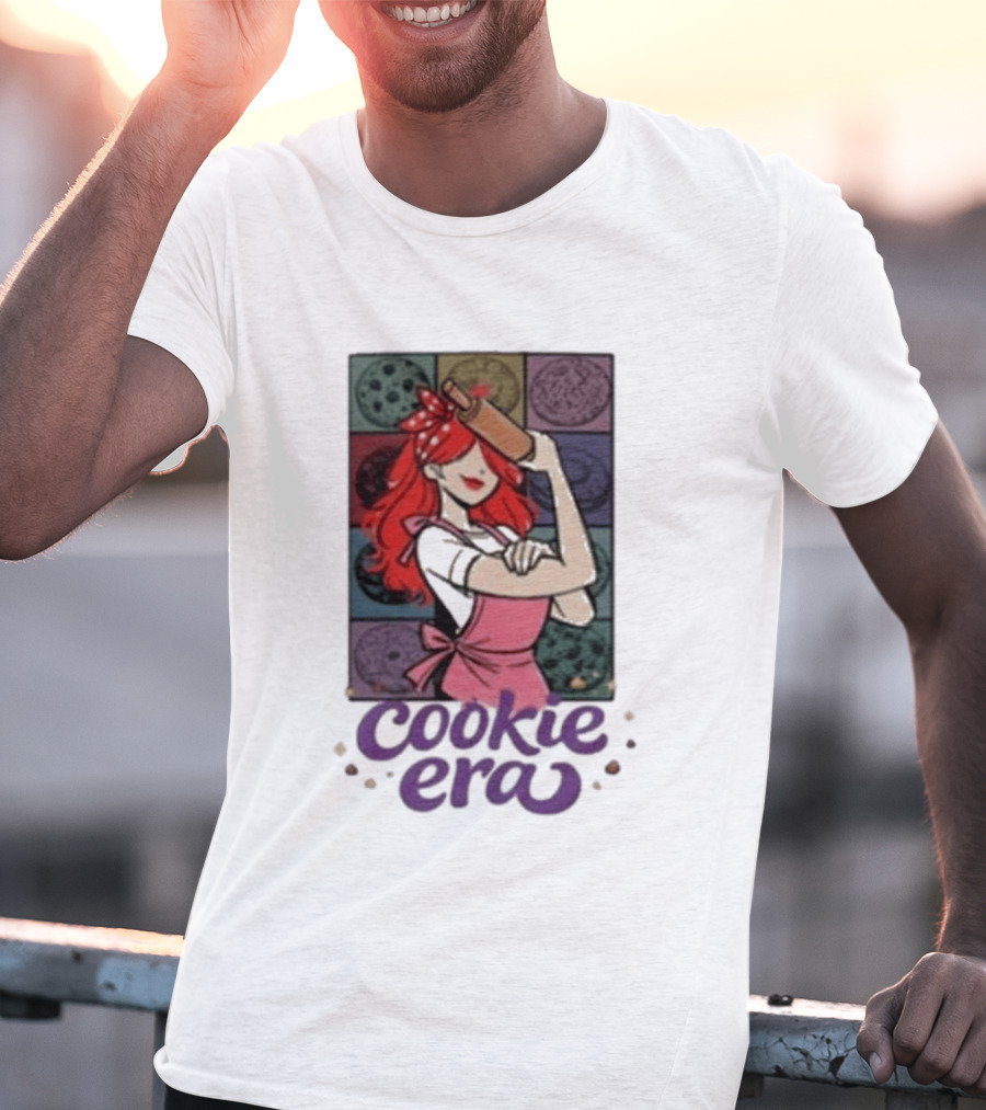 Chloe Sexton Cookie Era Retro Baking Rolling Pin Red Hair Apron T-Shirt