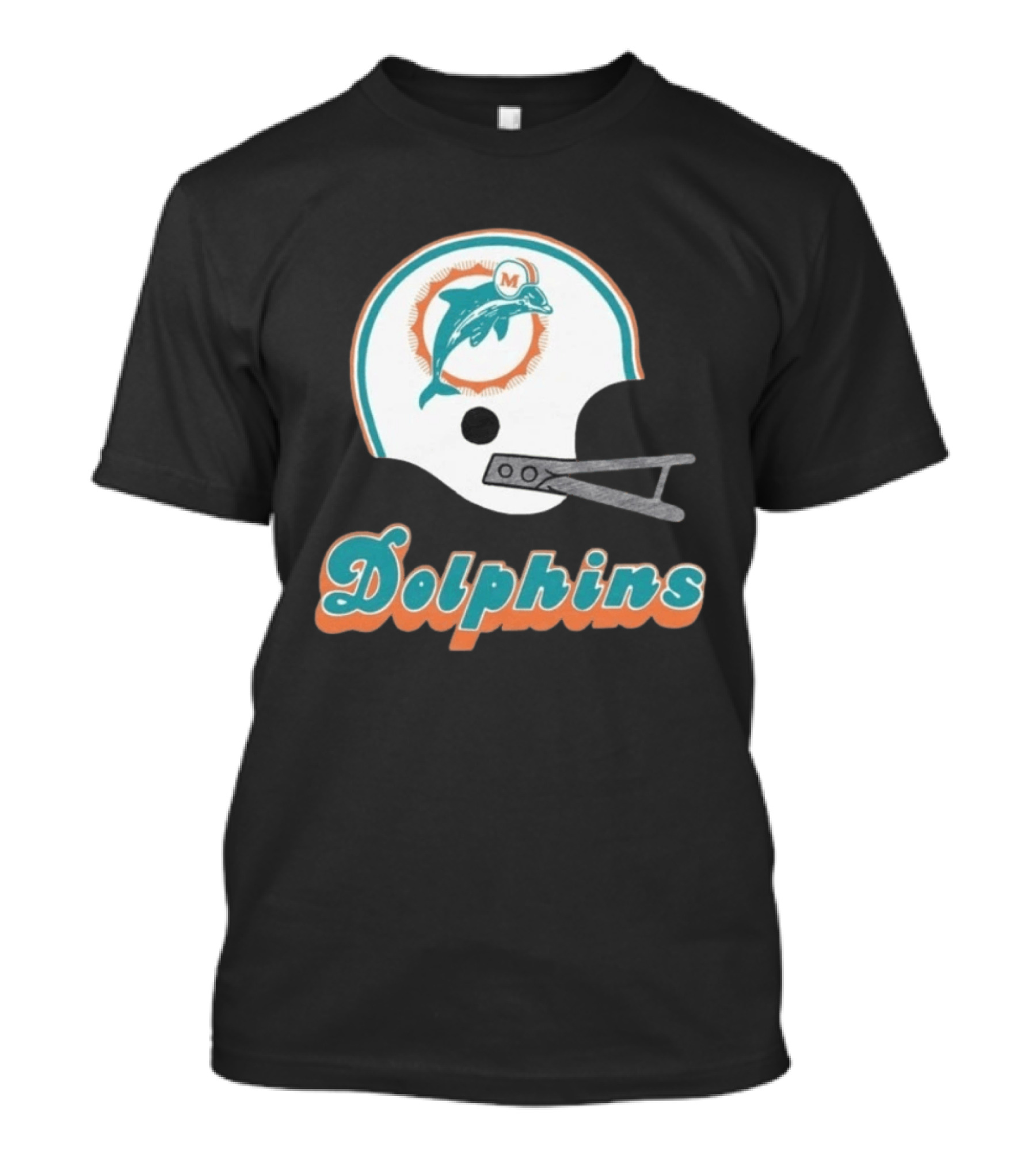 Miami Dolphins Vintage Helmet Dolphins T-Shirt