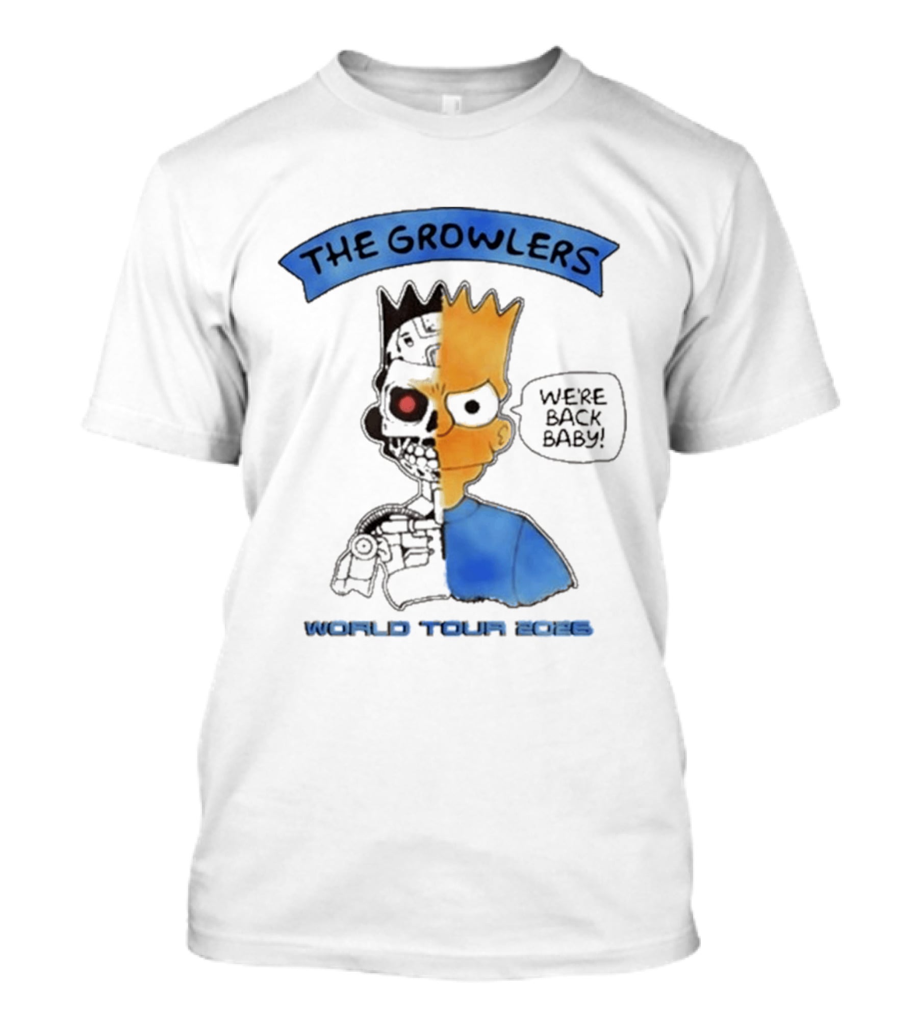 The Growlers We're Back Baby World Tour 2026 Bart Robot T-Shirt