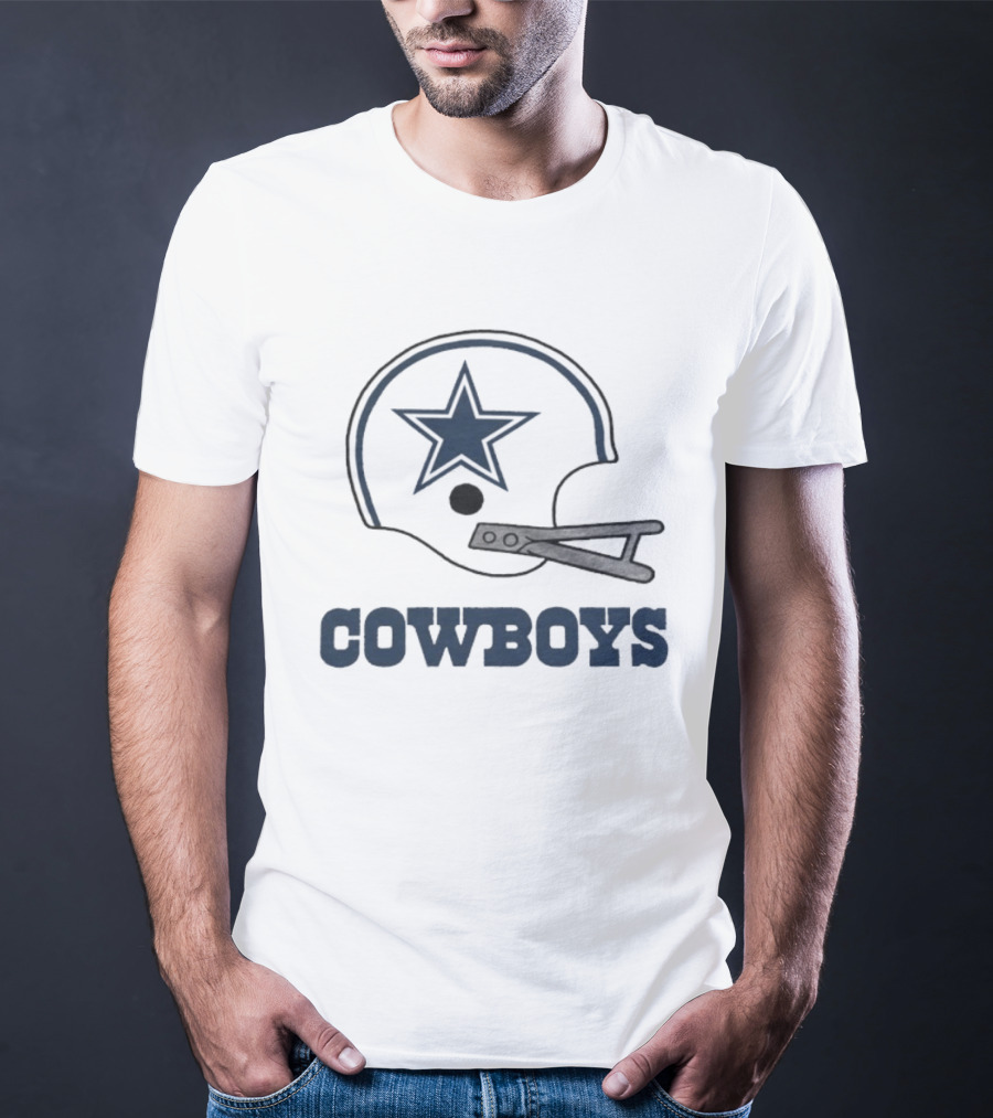 Dallas Cowboys Star Emblem Helmet Cowboys T-Shirt