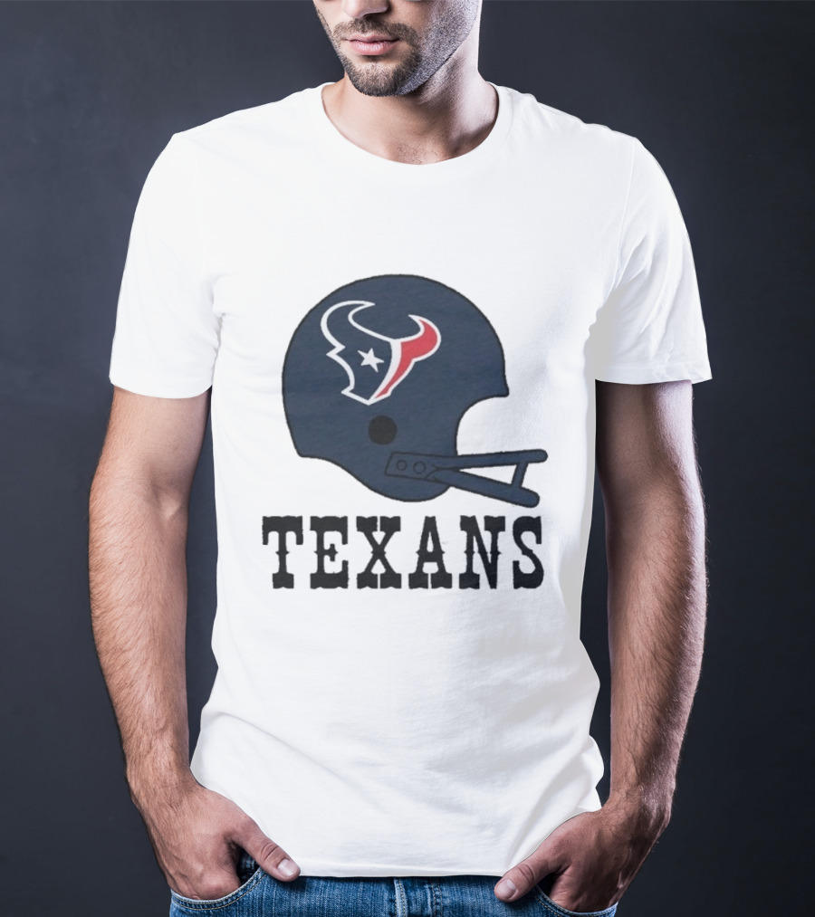 Houston Texans Big Helmet Texans Football Team T-Shirt