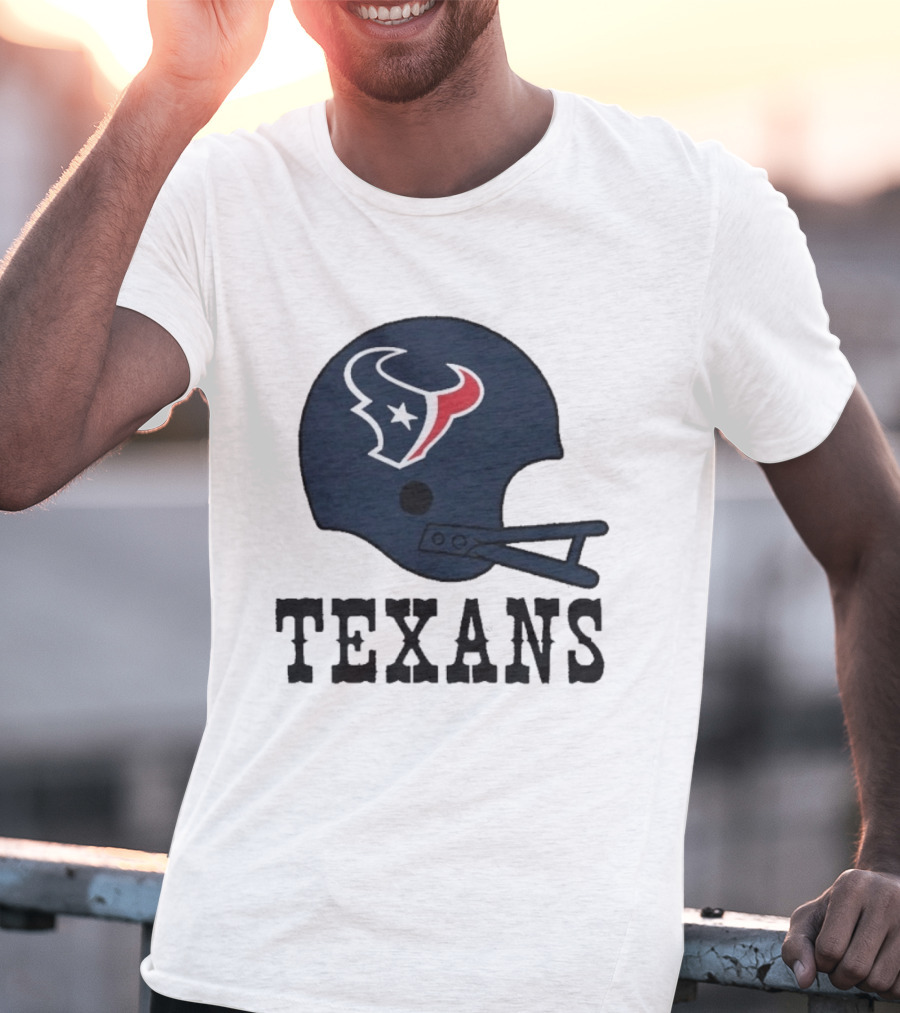 Houston Texans Big Helmet Texans Football Team T-Shirt