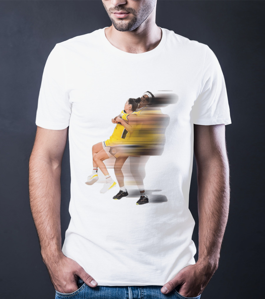 Rickea Jackson Lifts Kelsey Plum Dynamic Basketball Moment T-Shirt