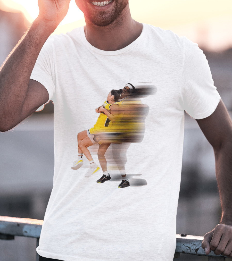 Rickea Jackson Lifts Kelsey Plum Dynamic Basketball Moment T-Shirt