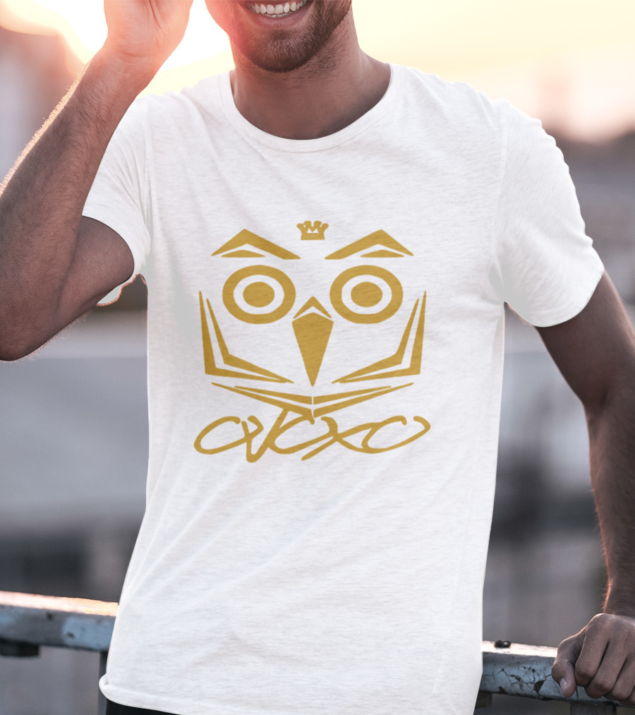 Ovoxo Drake Take Care Ovo Owl Crown Yellow T-Shirt