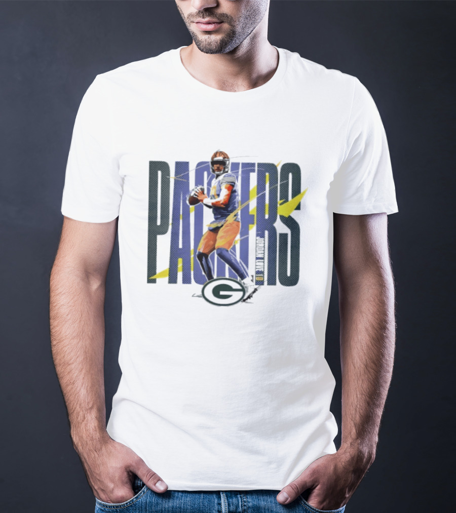 Packers Jordan Love Number 10 Green Bay Packers Player T-Shirt