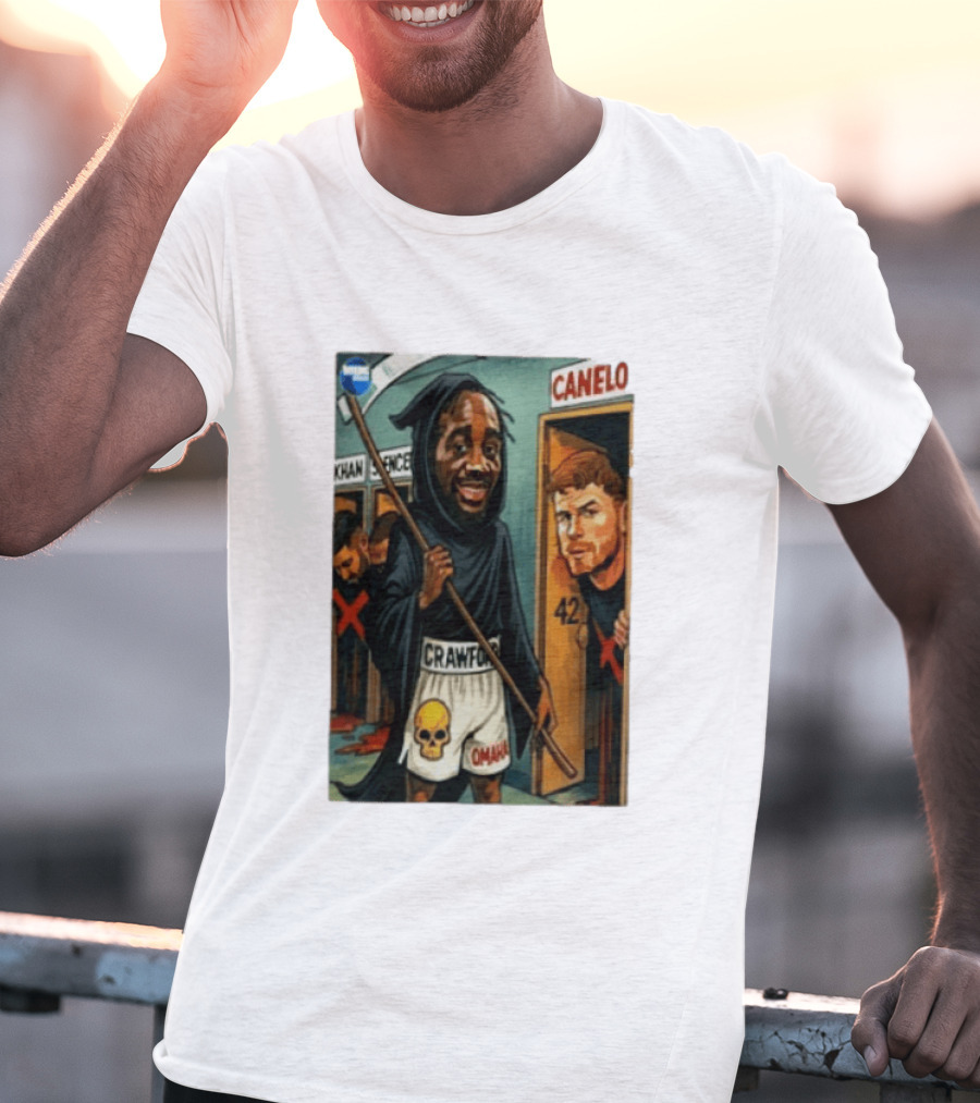 Crawford Grim Reaper Omaha With Canelo Álvarez And Khan Spence T-Shirt