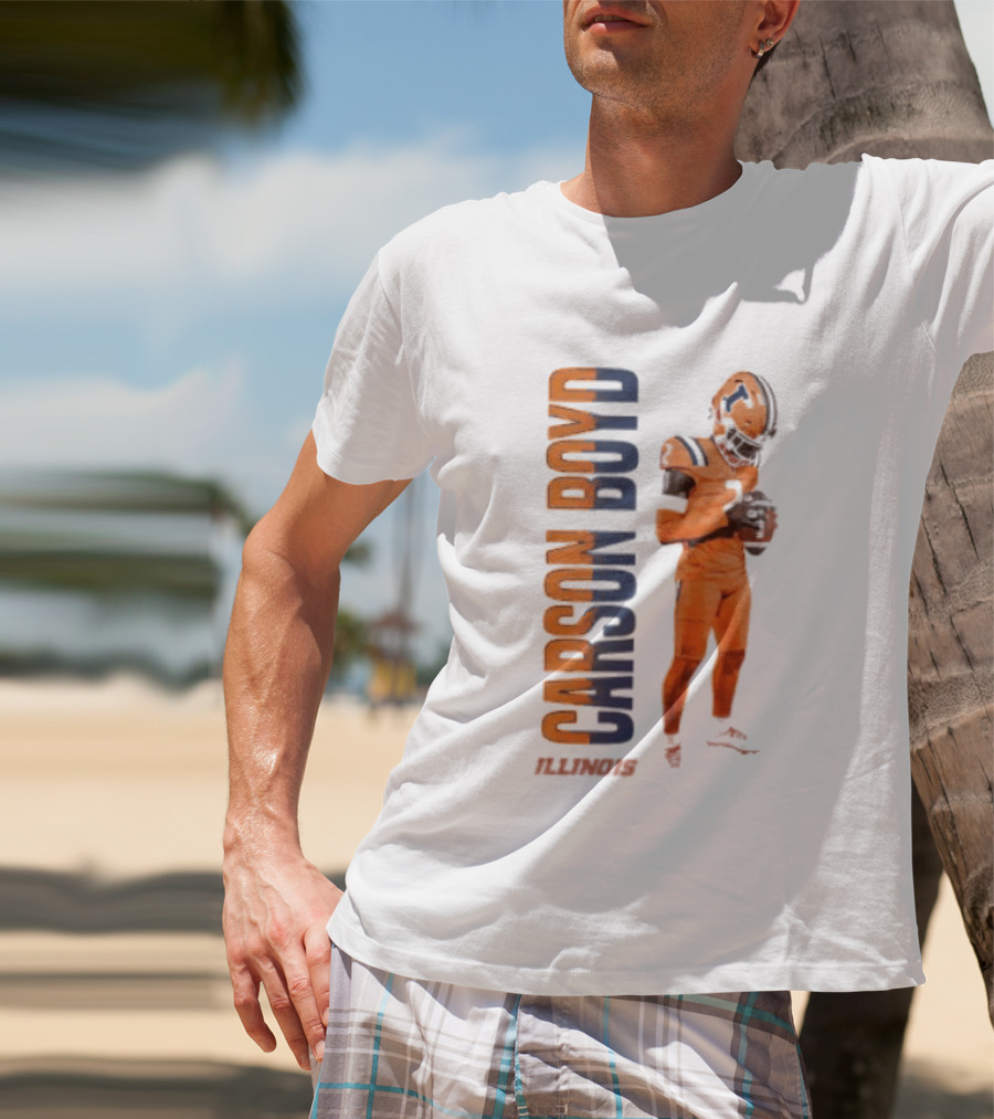 Carson Boyd Illinois Fighting Illini Player Football T-Shirt