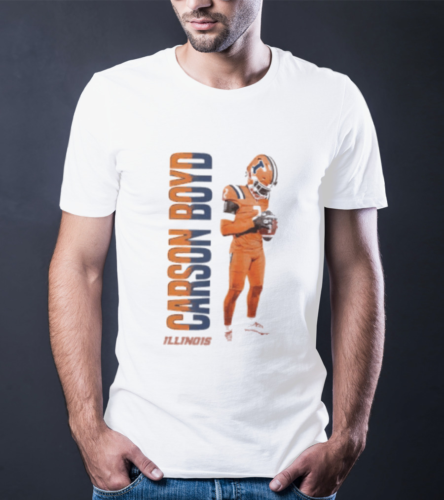 Carson Boyd Illinois Fighting Illini Player Football T-Shirt