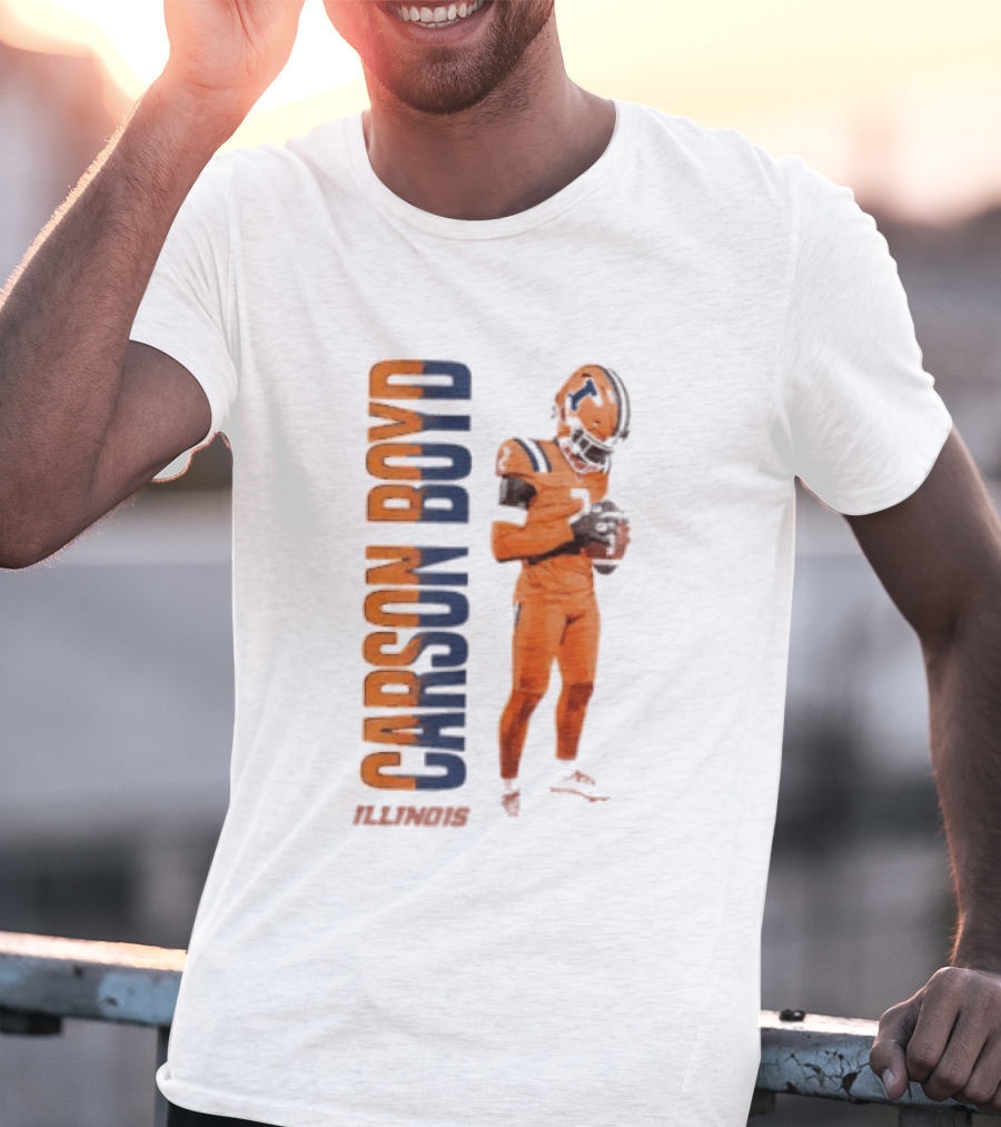Carson Boyd Illinois Fighting Illini Player Football T-Shirt