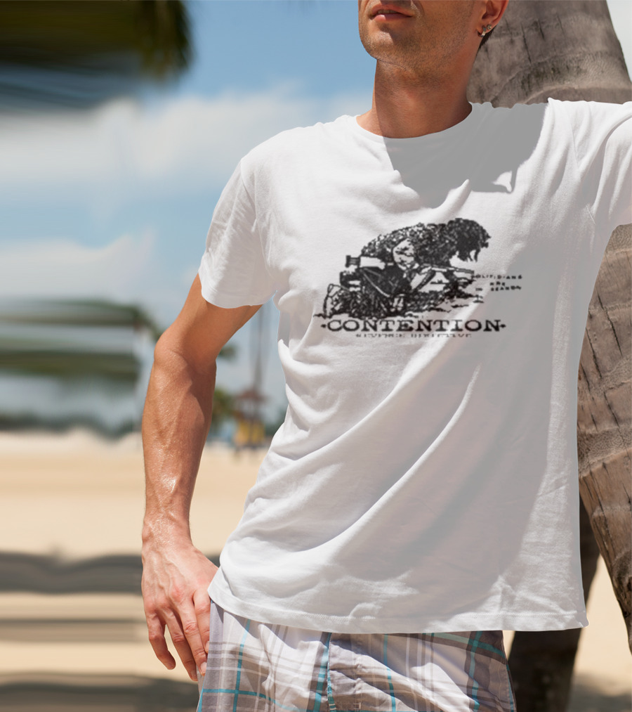 Contention Crosshairs Evil Greed Rage Against Authority T-Shirt