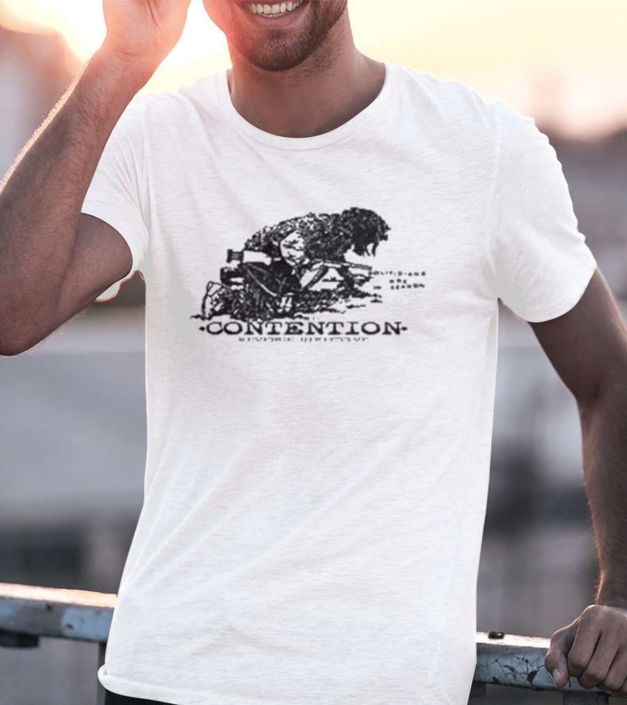 Contention Crosshairs Evil Greed Rage Against Authority T-Shirt