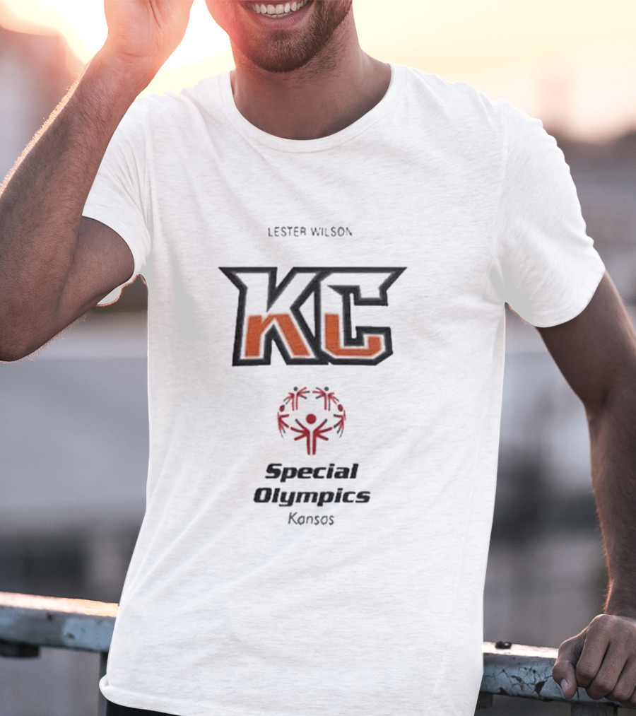 Lester Wilson KC Special Olympics Kansas T-Shirt