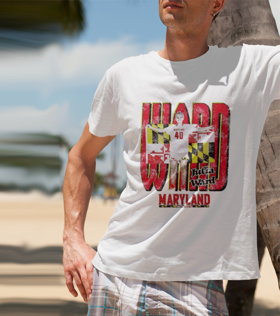 Maryland Terrapins Julia Ward 40 Player T-Shirt