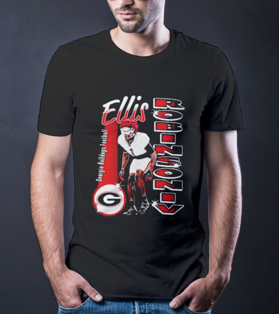 Ellis Robinson IV Georgia Bulldogs Football Illustrated T-Shirt