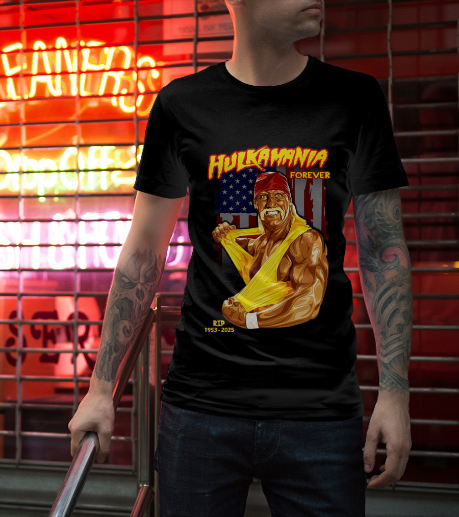 Hulkamania Forever American Icon 1953 2025 T-Shirt