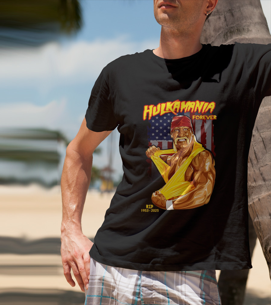 Hulkamania Forever American Icon 1953 2025 T-Shirt