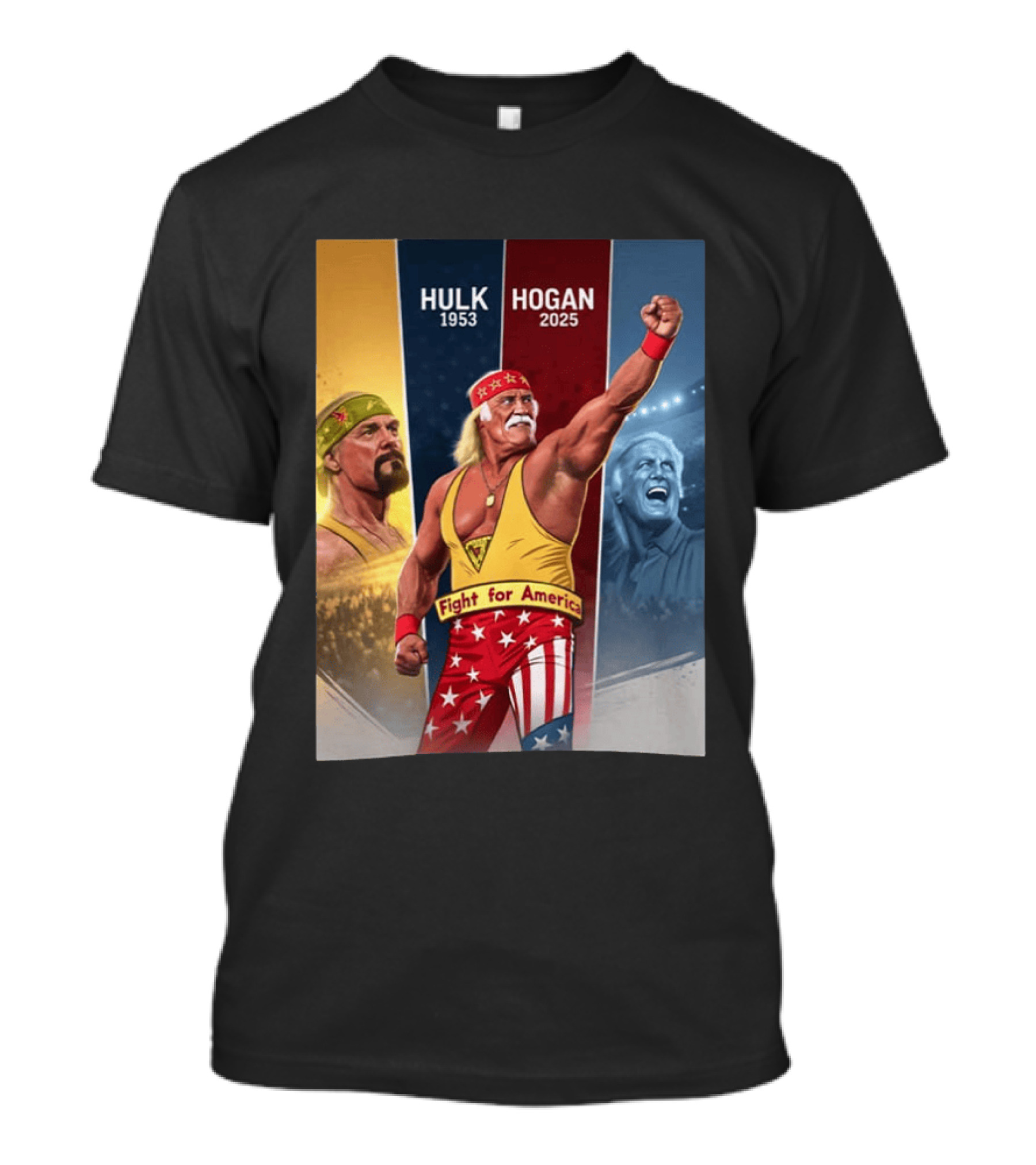 Hulk Hogan Fight For America 1953 2025 T-Shirt