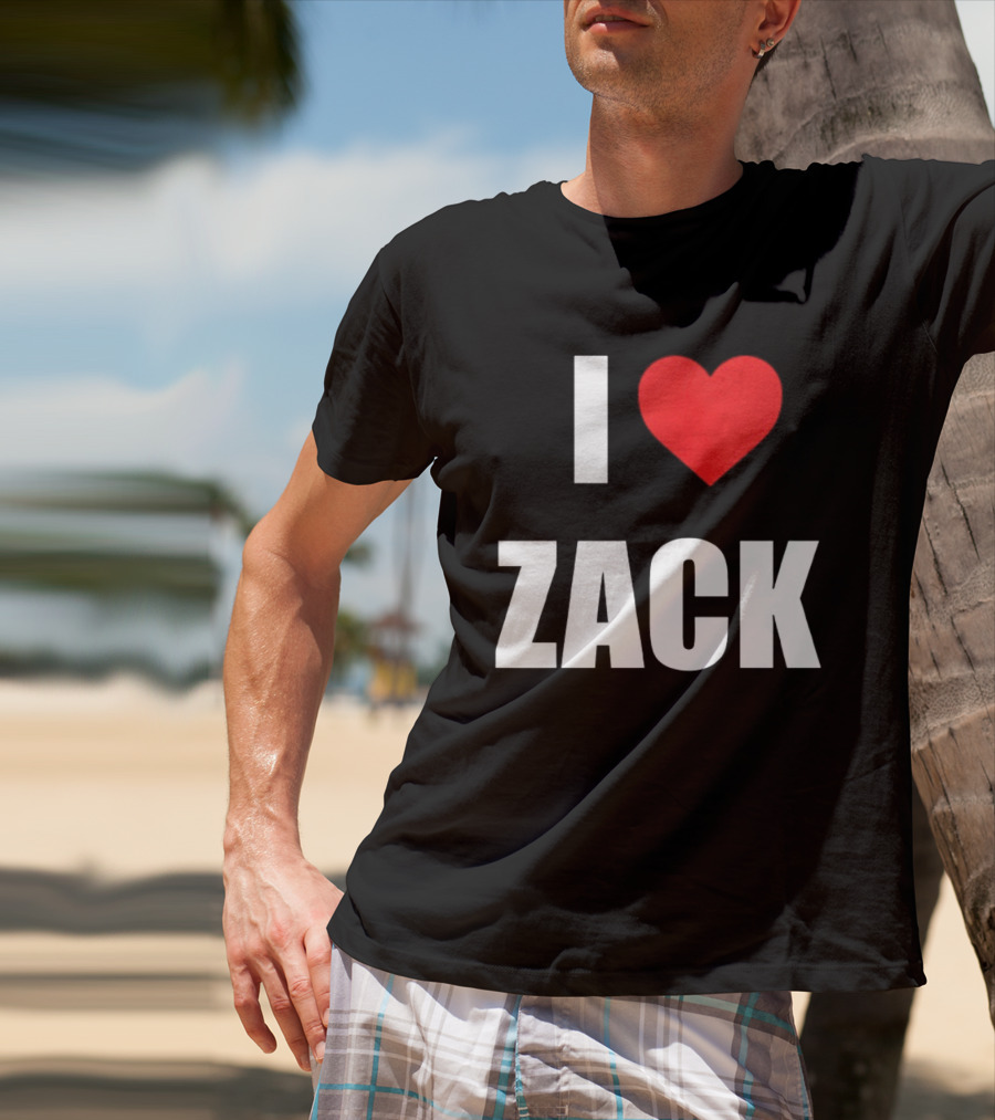I Heart Zack Red Love T-Shirt