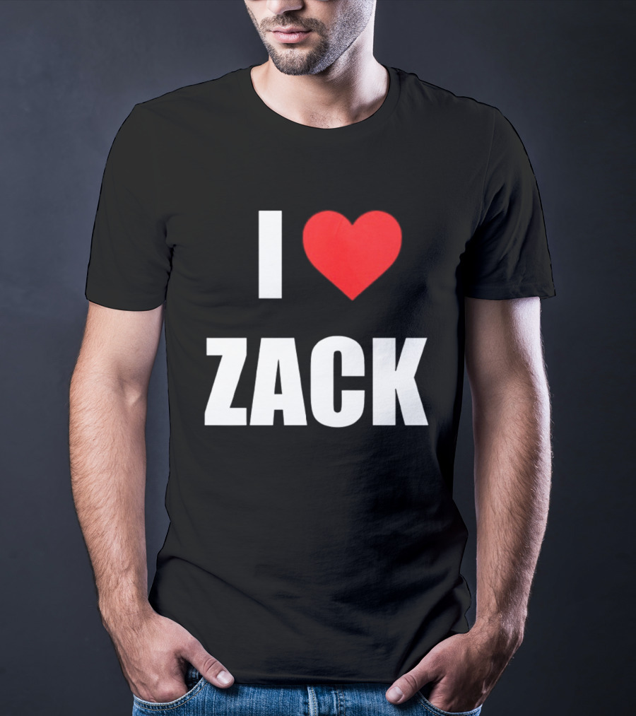 I Heart Zack Red Love T-Shirt
