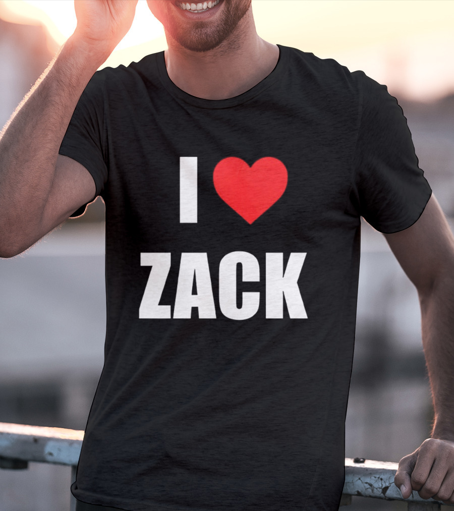 I Heart Zack Red Love T-Shirt
