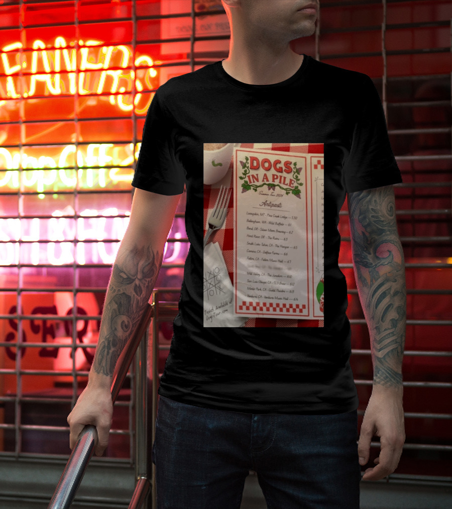 Dogs In A Pile Summer Tour 2026 T-Shirt