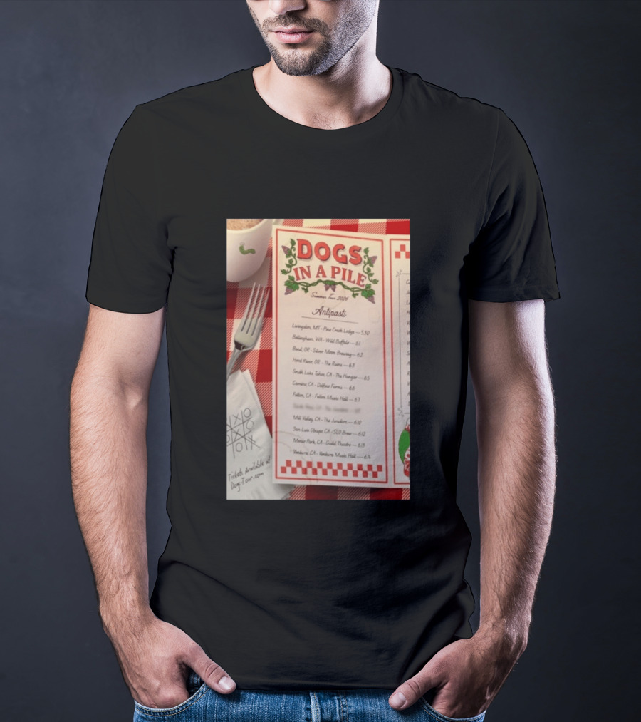Dogs In A Pile Summer Tour 2026 T-Shirt