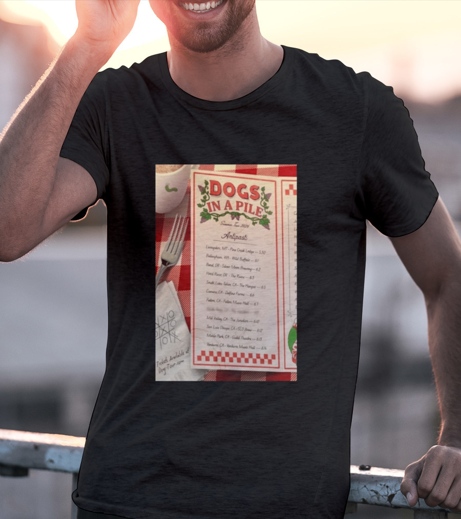 Dogs In A Pile Summer Tour 2026 T-Shirt