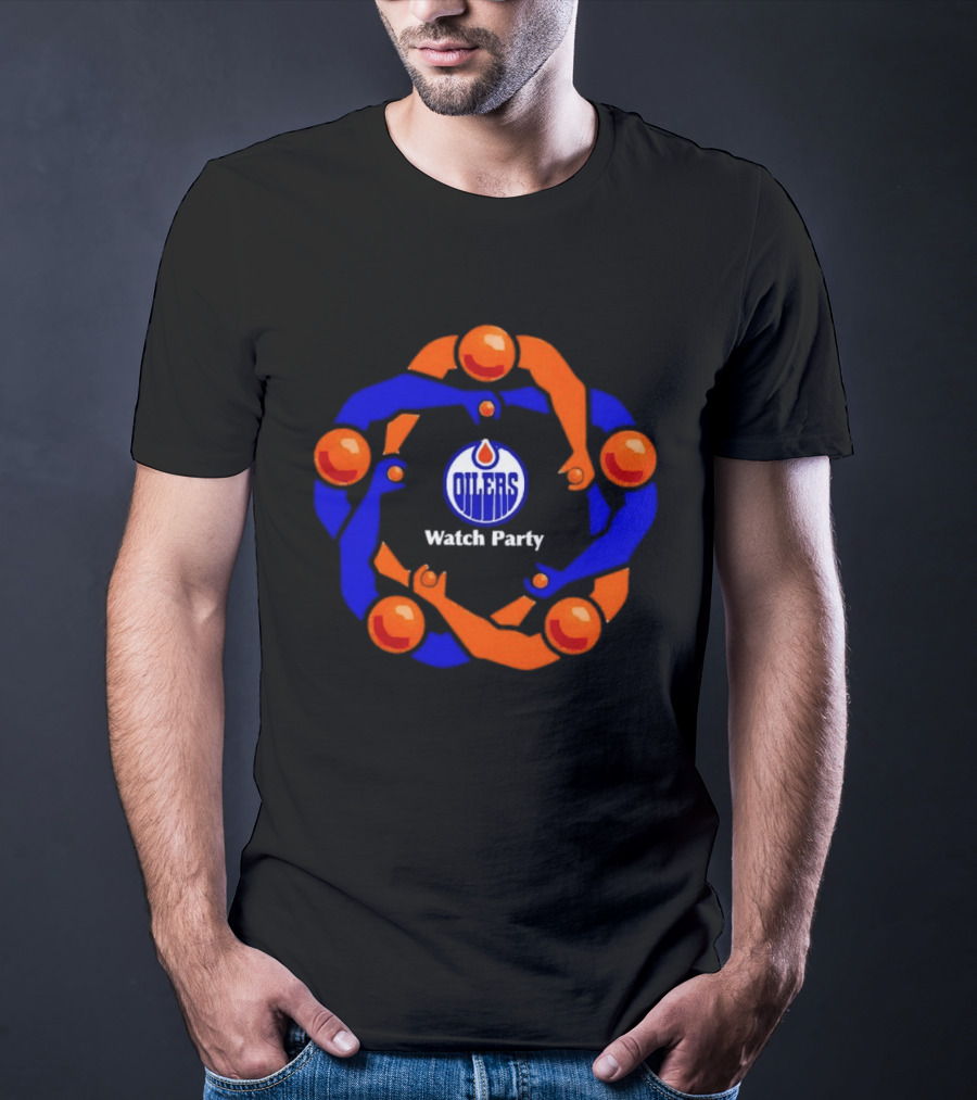 Edmonton Oilers Party Jerk Circle Arena Fans T-Shirt