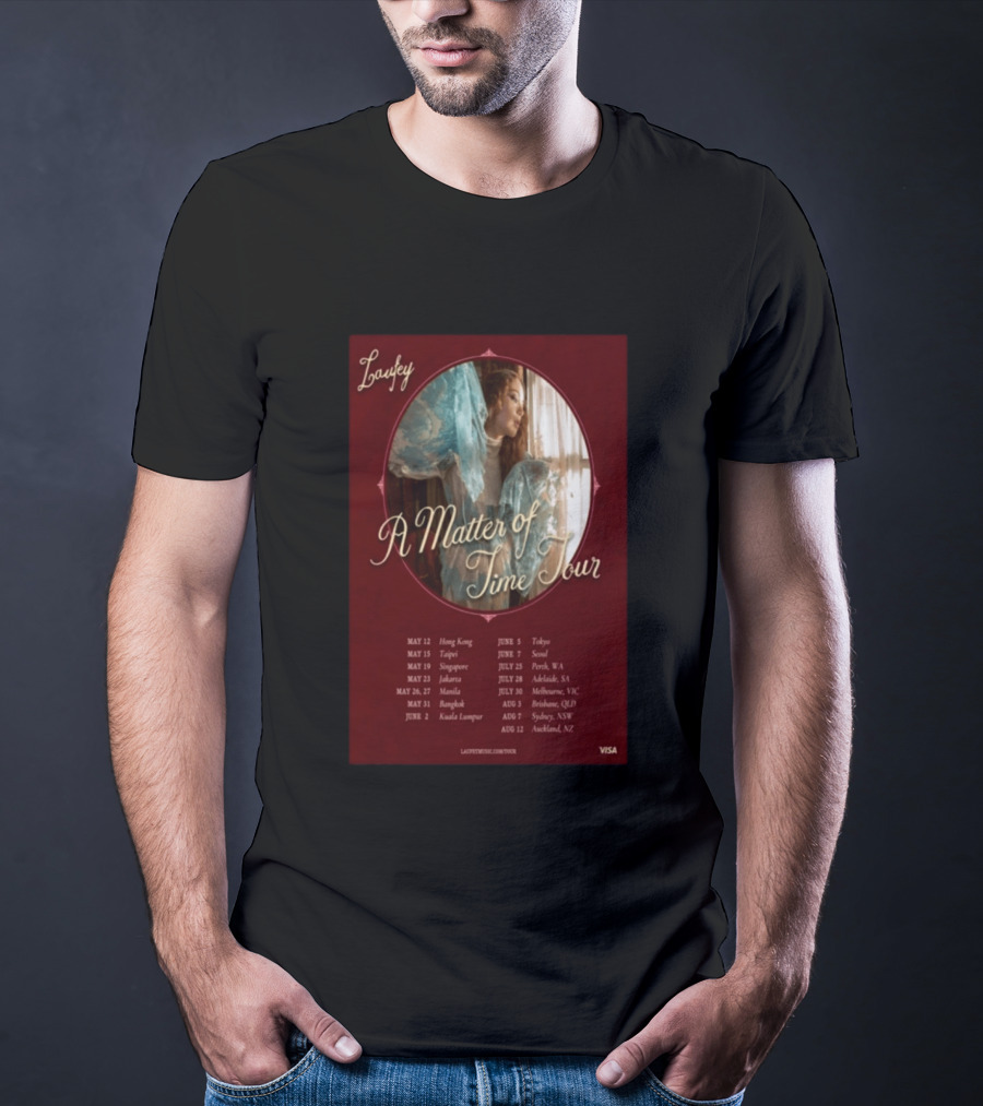 Laufey A Matter Of Time Tour 2026 Dates And Locations T-Shirt