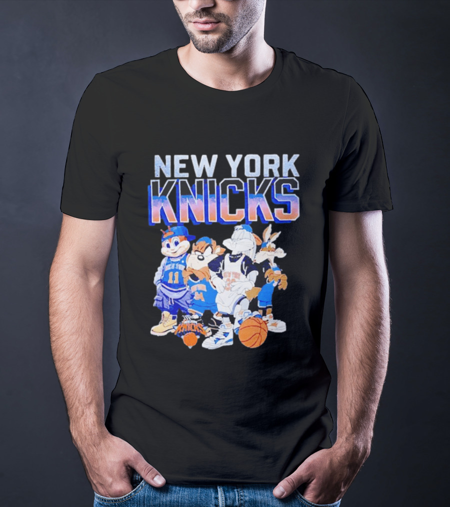 New York Knicks Looney Tunes Basketball Collaboration T-Shirt