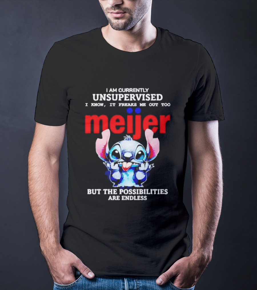 I'm Currently Unsupervised Meiej Stitch Possibilities Are Endless T-Shirt