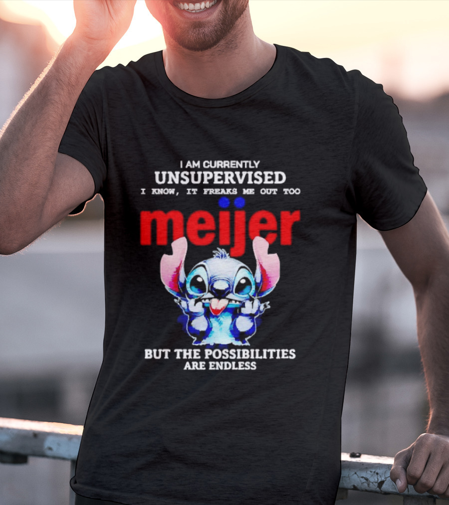 I'm Currently Unsupervised Meiej Stitch Possibilities Are Endless T-Shirt