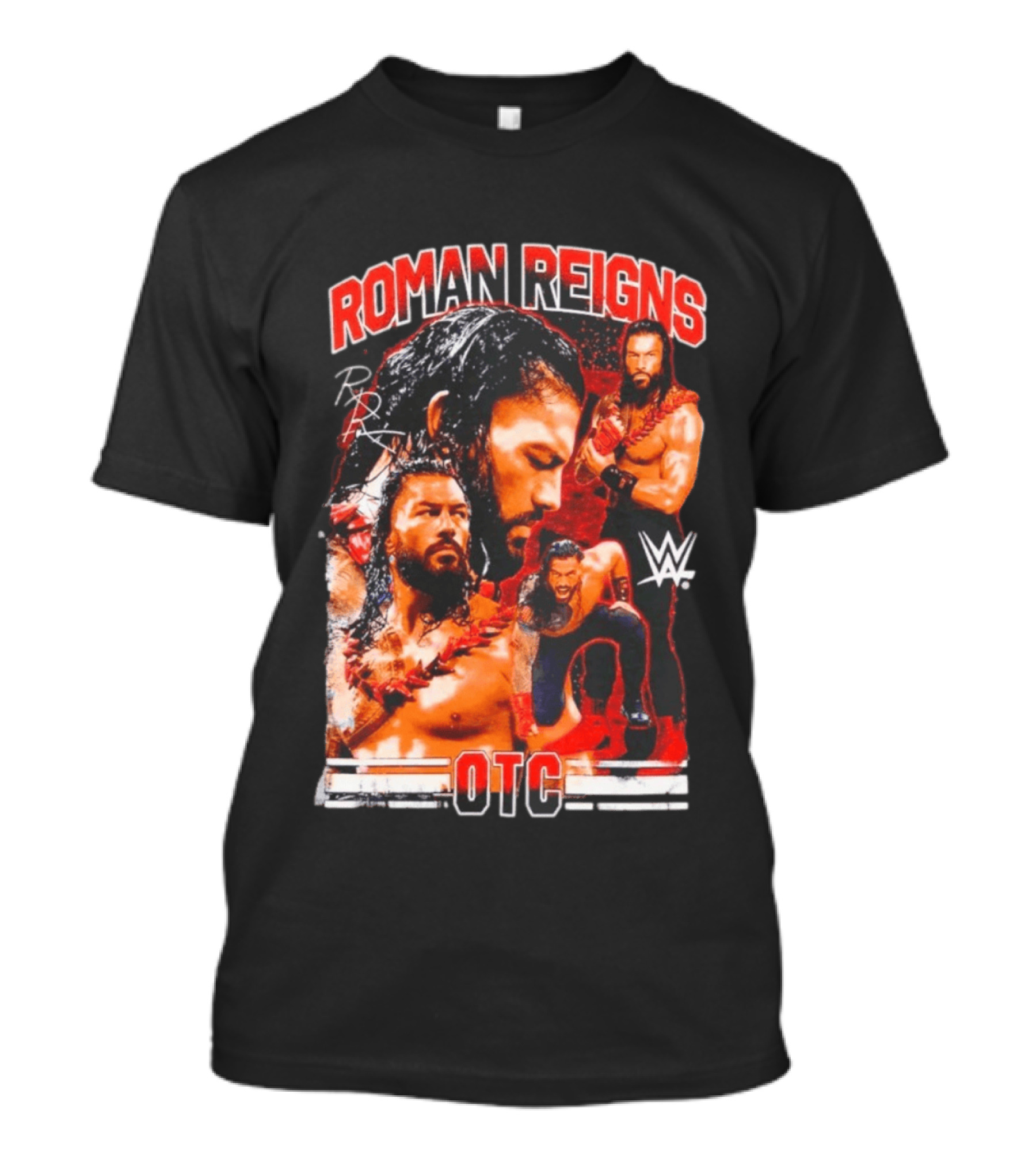 Roman Reigns WWE OTC Collage Wrestling Superstar WWE T-Shirt