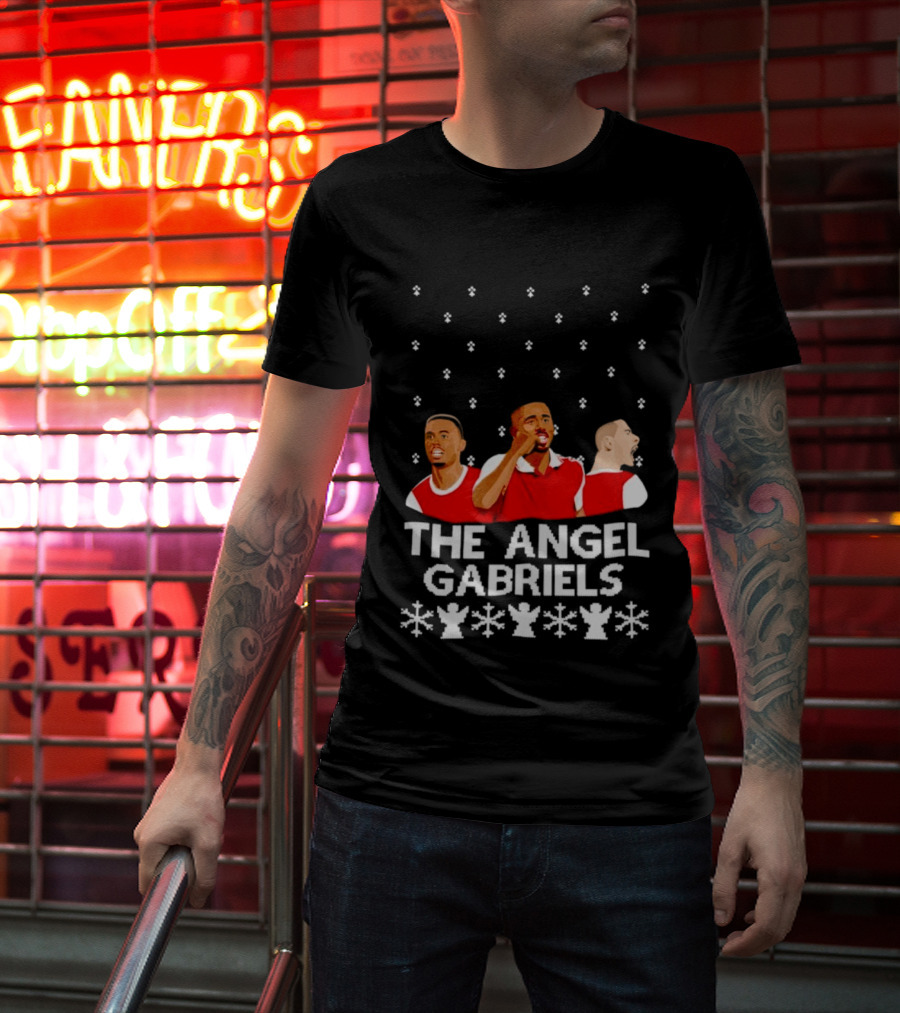 The Angel Gabriels Christmas Soccer Players Snowflakes T-Shirt