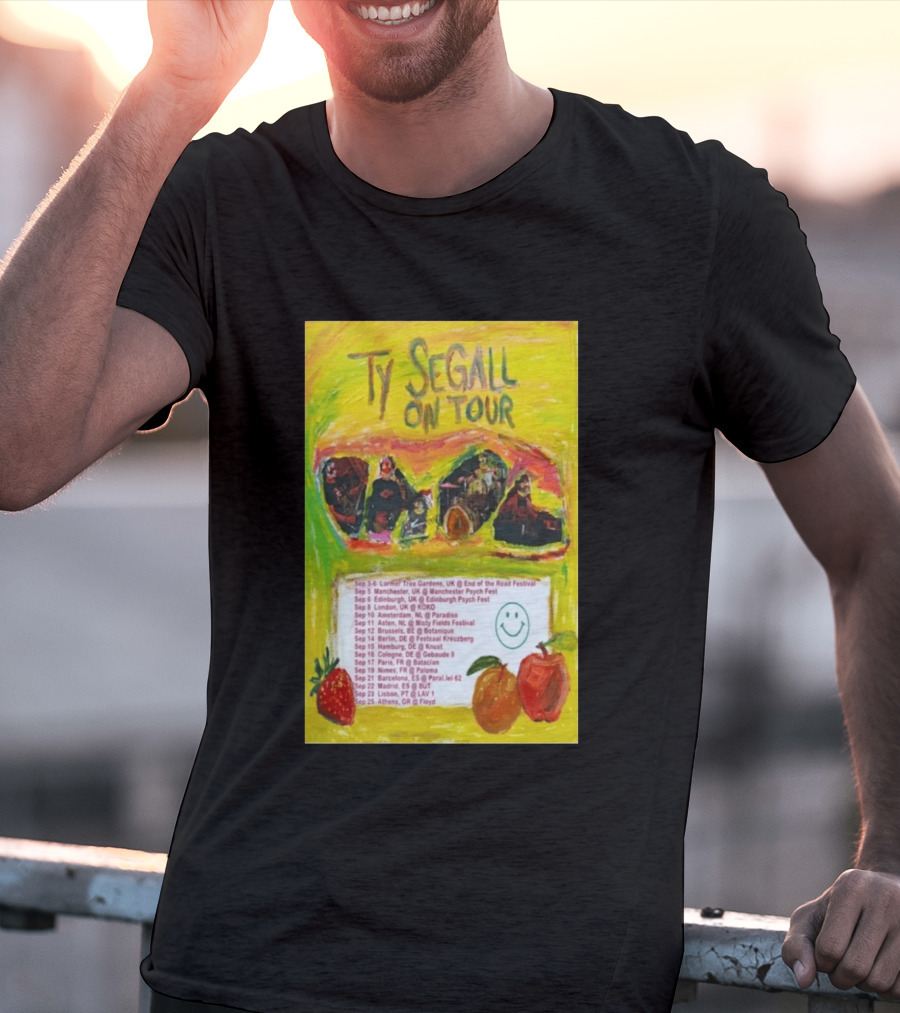 Ty Segall Europe Tour 2026 Larmer Tree Edinburgh Amsterdam Berlin Madrid Athens T-Shirt