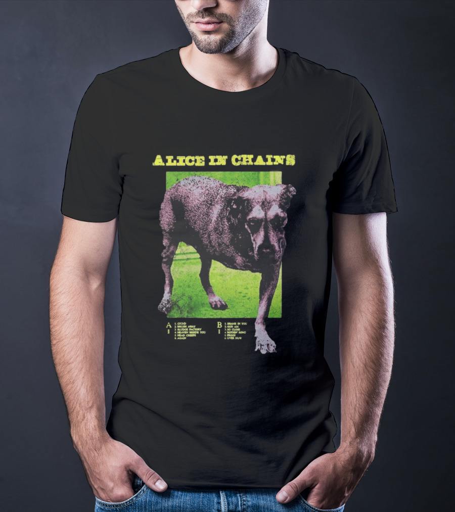 Alice In Chains Tripod Album Cover Art Dog Image T-Shirt