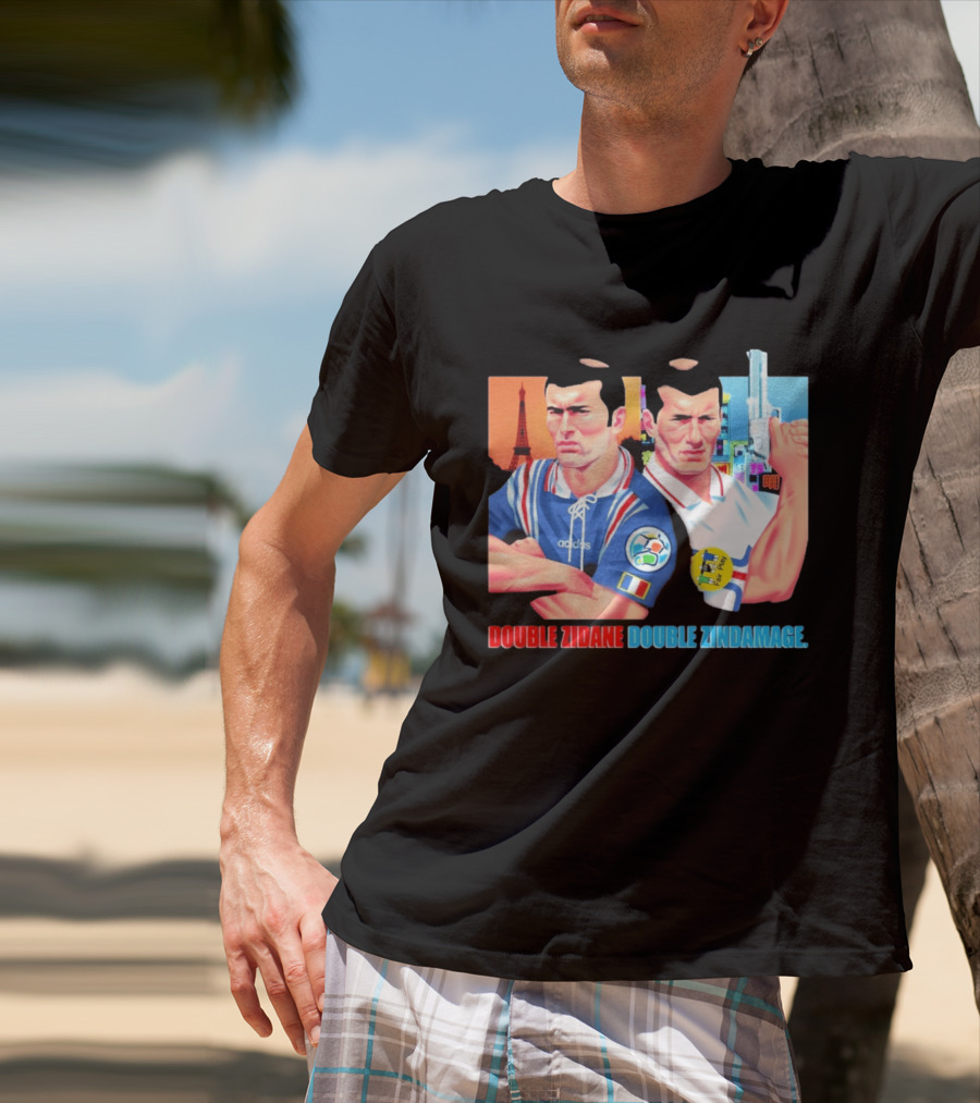 Double Zidane Double Zindamage Hong Kong Pop Up Cult Kits Paris T-Shirt