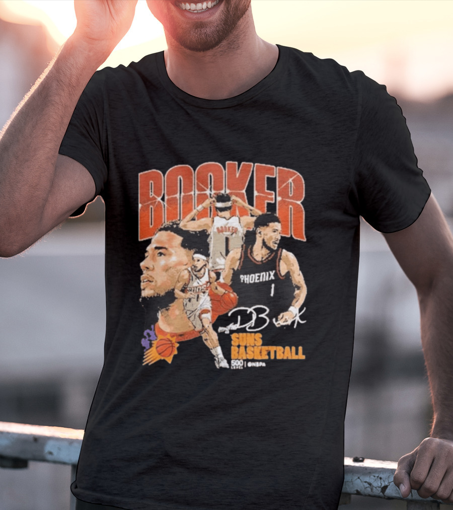 Booker Suns Basketball Phoenix 500 Career Games T-Shirt
