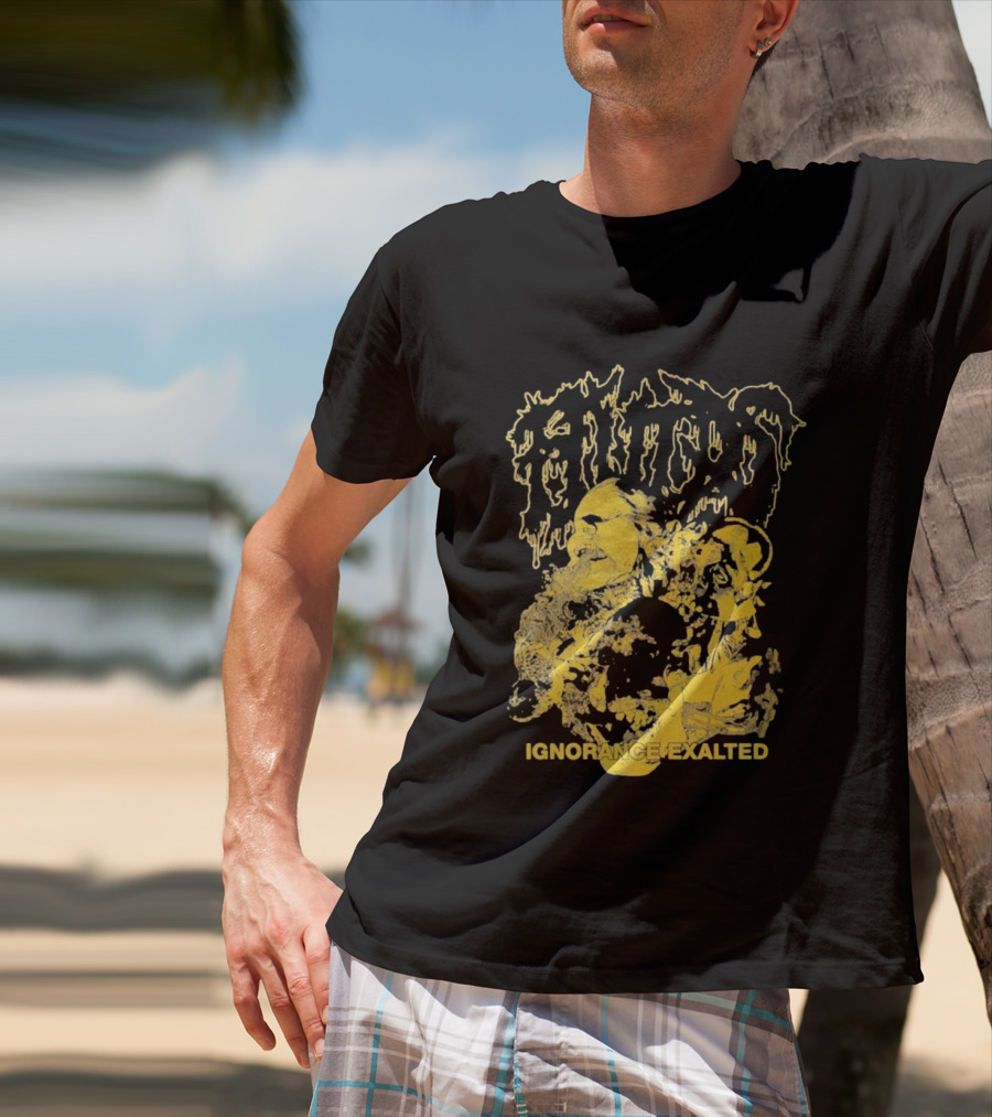 Fluids Ignorance Exalted Abstract Golden T-Shirt