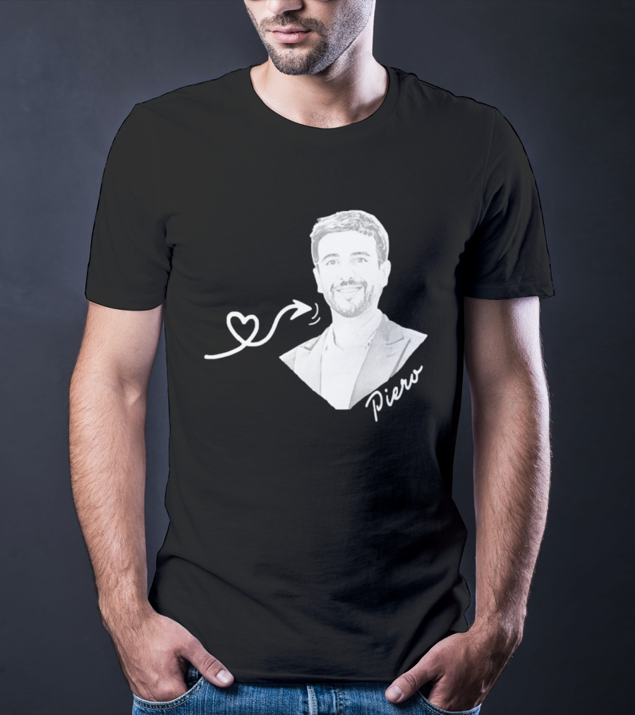 Piero Barone Il Volo Love Heart Men's Fashion Red T-Shirt