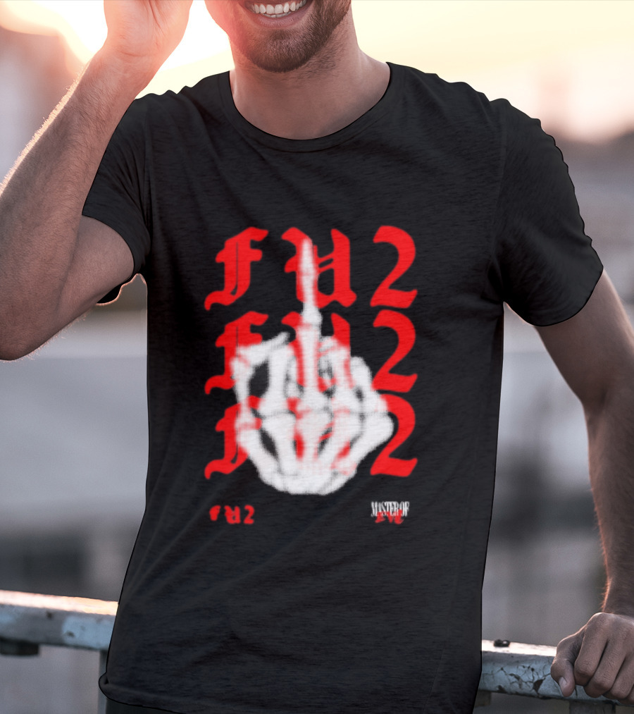 FU2 Middle Finger Three 6 Mafia Master Of Evil T-Shirt