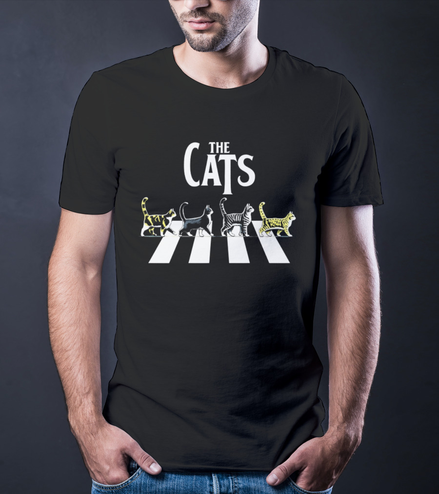The Cats Abbey Road Parody Walking Cats T-Shirt