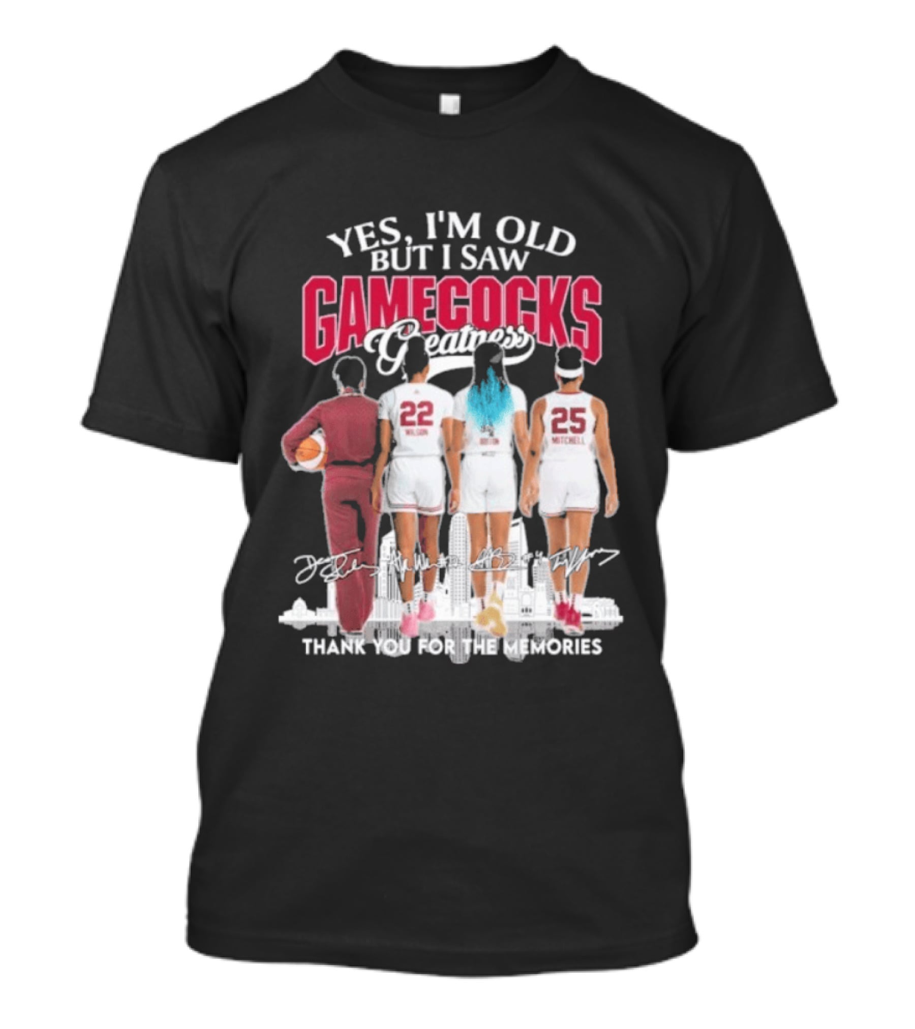Yes I'm Old But I Saw Gamecocks Greatness Thank You For The Memories T-Shirt