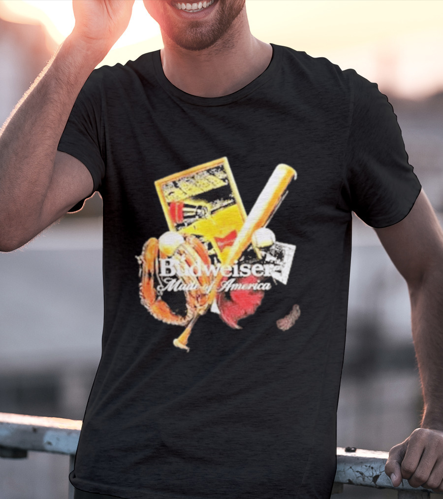 Budweiser Made Of America Baseball Legacy T-Shirt